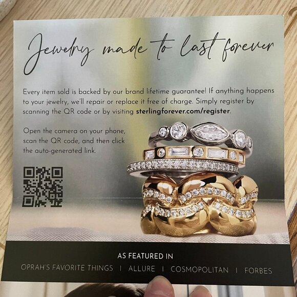 Sterling Forever 14K Gold Plated Dangle Earrings With Purple and Clear Gemstones - Picture 8 of 13